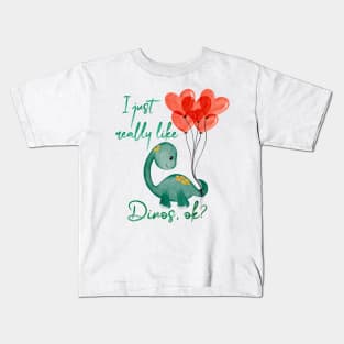 I just really really like dinos, ok? Kids T-Shirt